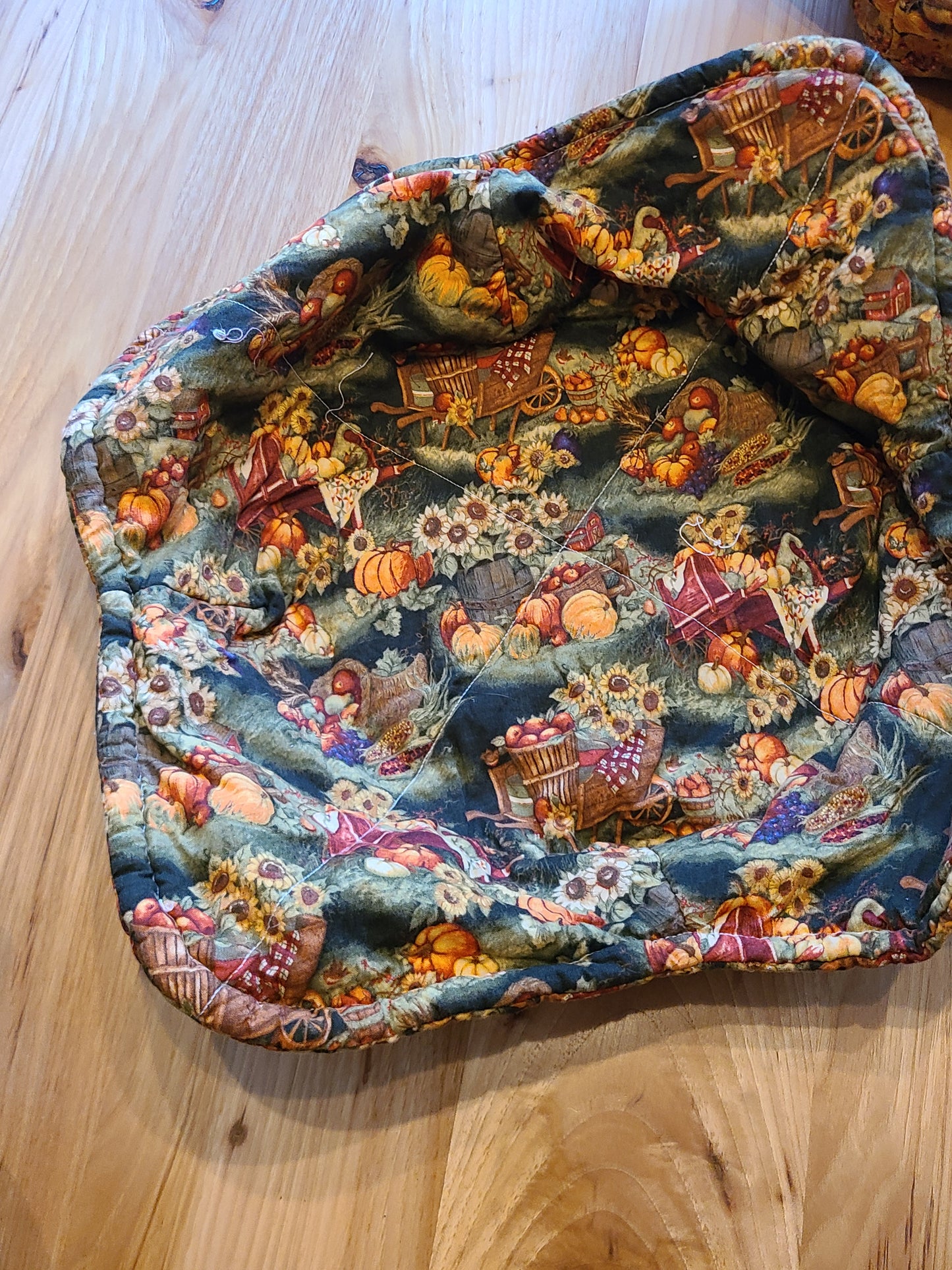 Fall Large Bowl Pot Cozy 17" x 17"