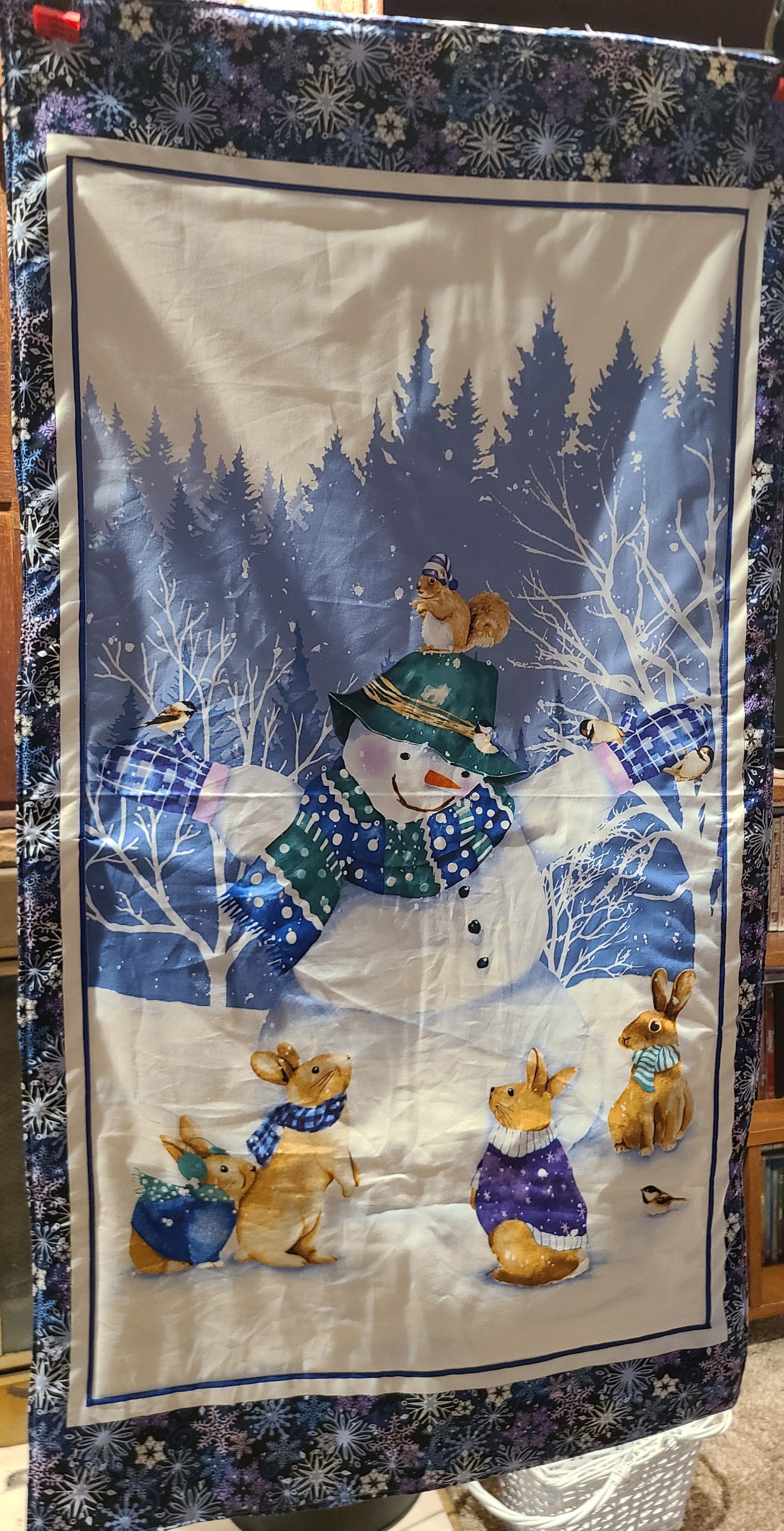 Snowman Wall Hanging 22" x 42 "
