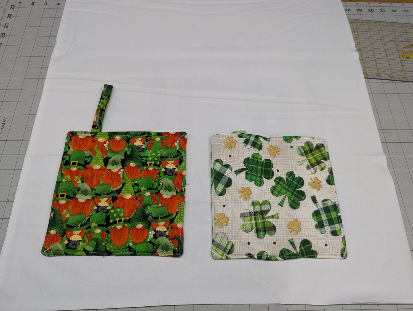 St Patrick's Day Pot Holders