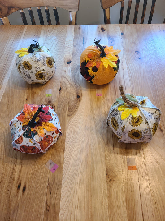 Fall Cloth Pumpkins