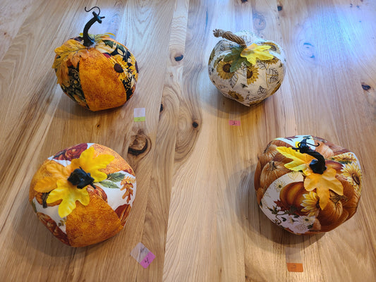 Fall Cloth Pumpkins