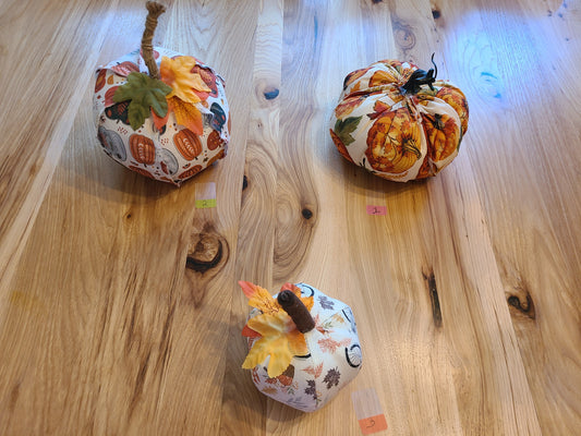 Cloth Fall Pumpkins Small