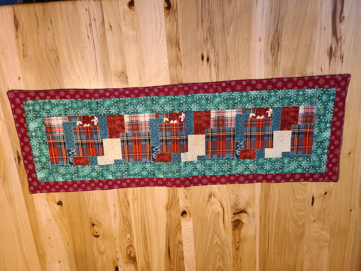 Quilted Christmas Table Runner 43.25x14.25