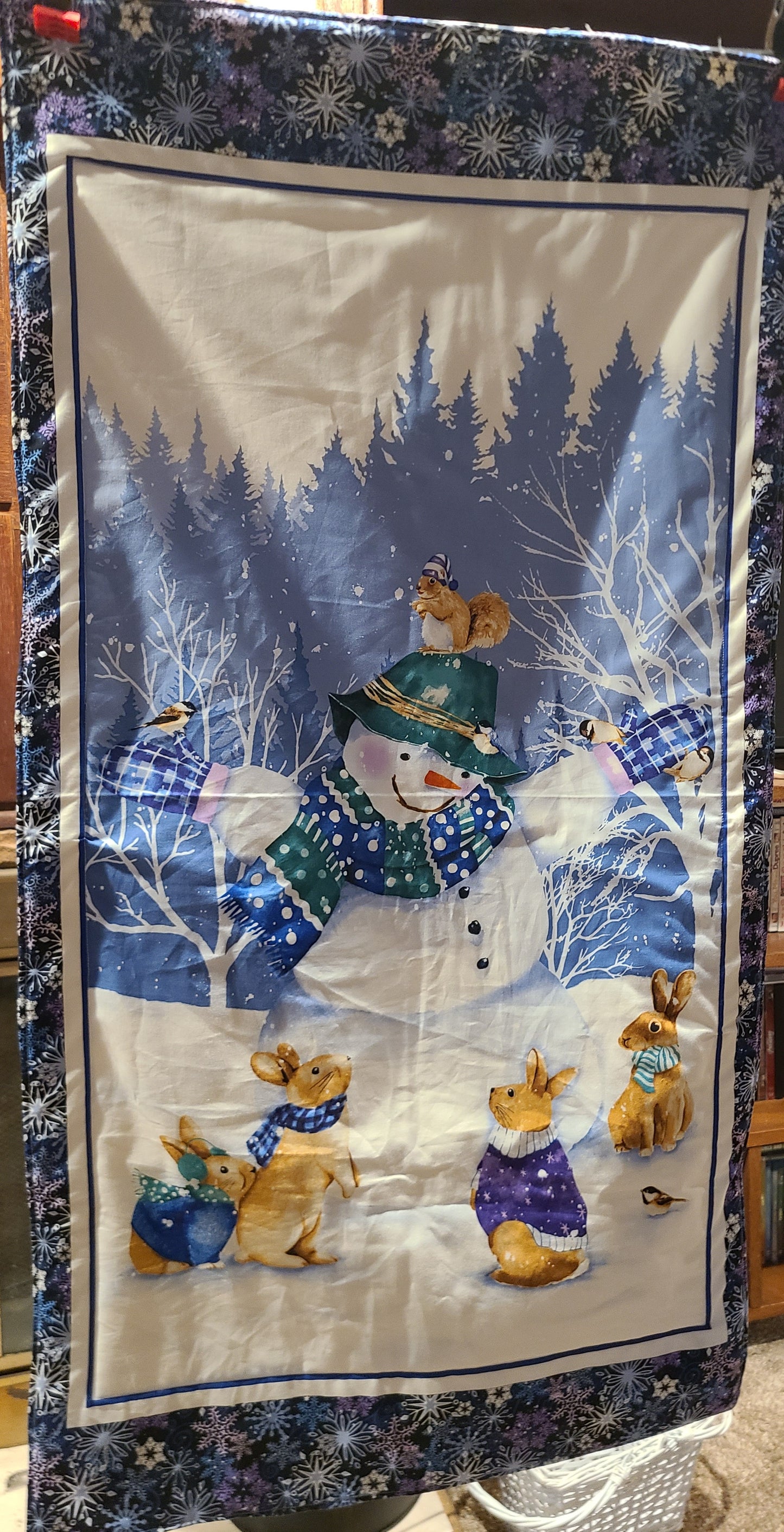 Snowman Wall Hanging    22" x 42 "