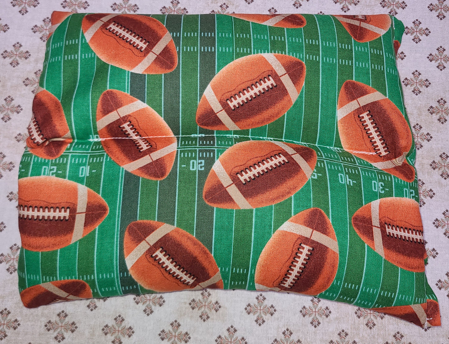 Homemade Heating Pad Football  9" x 7"