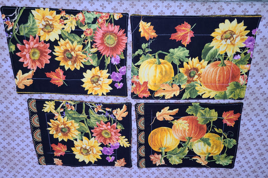 Quilted Fall table placemats