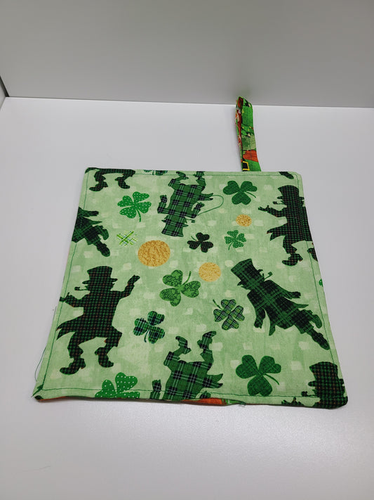 St. Patty's day Pot Holder dbl sided