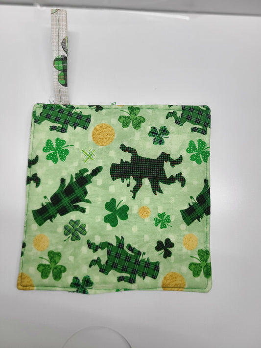 St. Patrick's day Pot Holder dbl sided