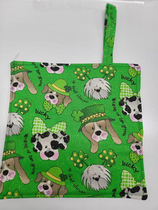 St. Patrick's Day Pot Holder double sided