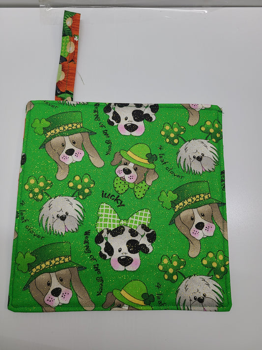 St. Patrick's Day Pot Holder dbl sided