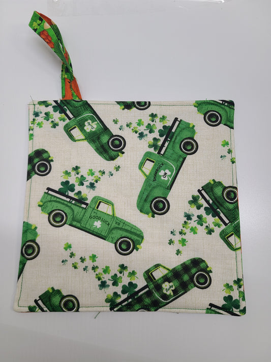 St. Patrick's Day Pot Holder dbl sided