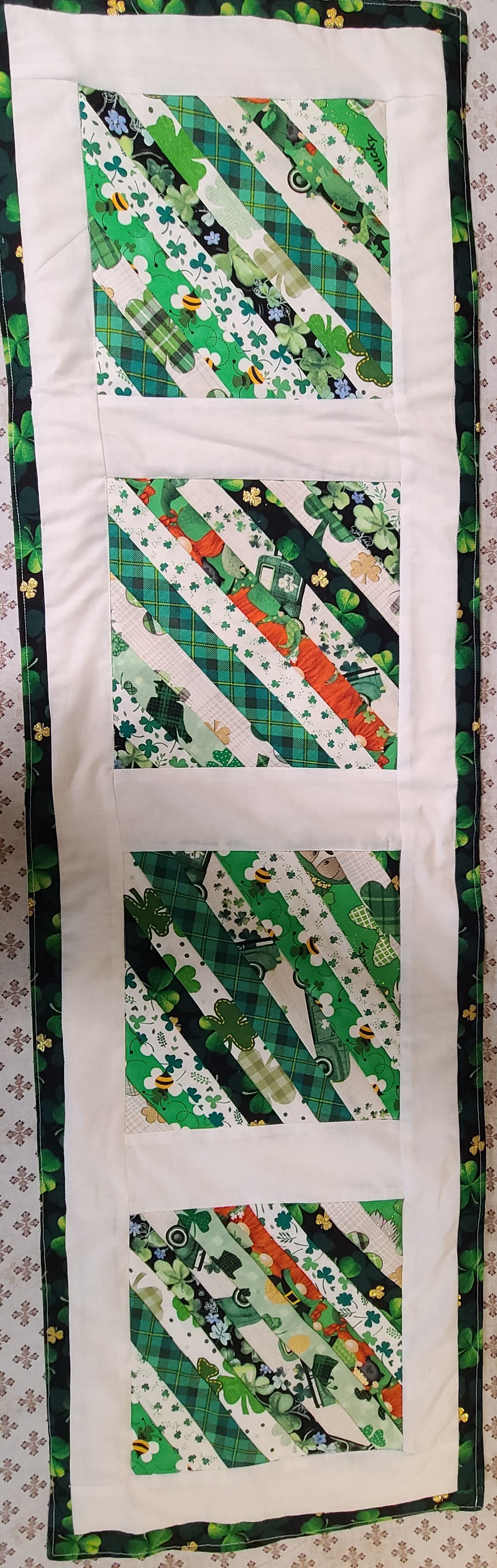 St. Patrick's Day Table Runner 36.25" × 21.75"