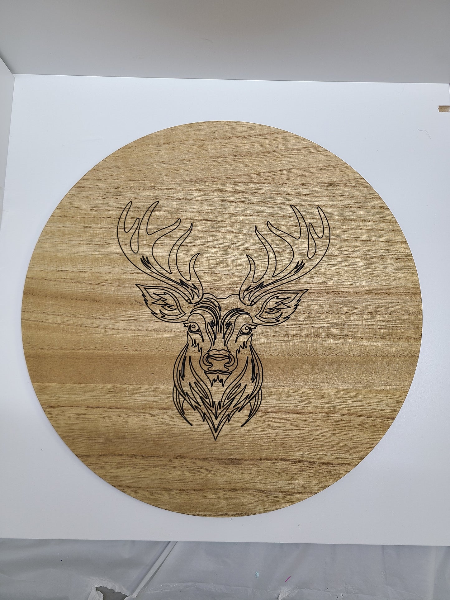 Wood Deer Wall Plaque 11.75"