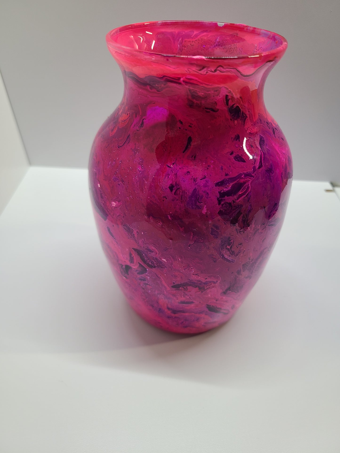 Vase Pink Tie Dye