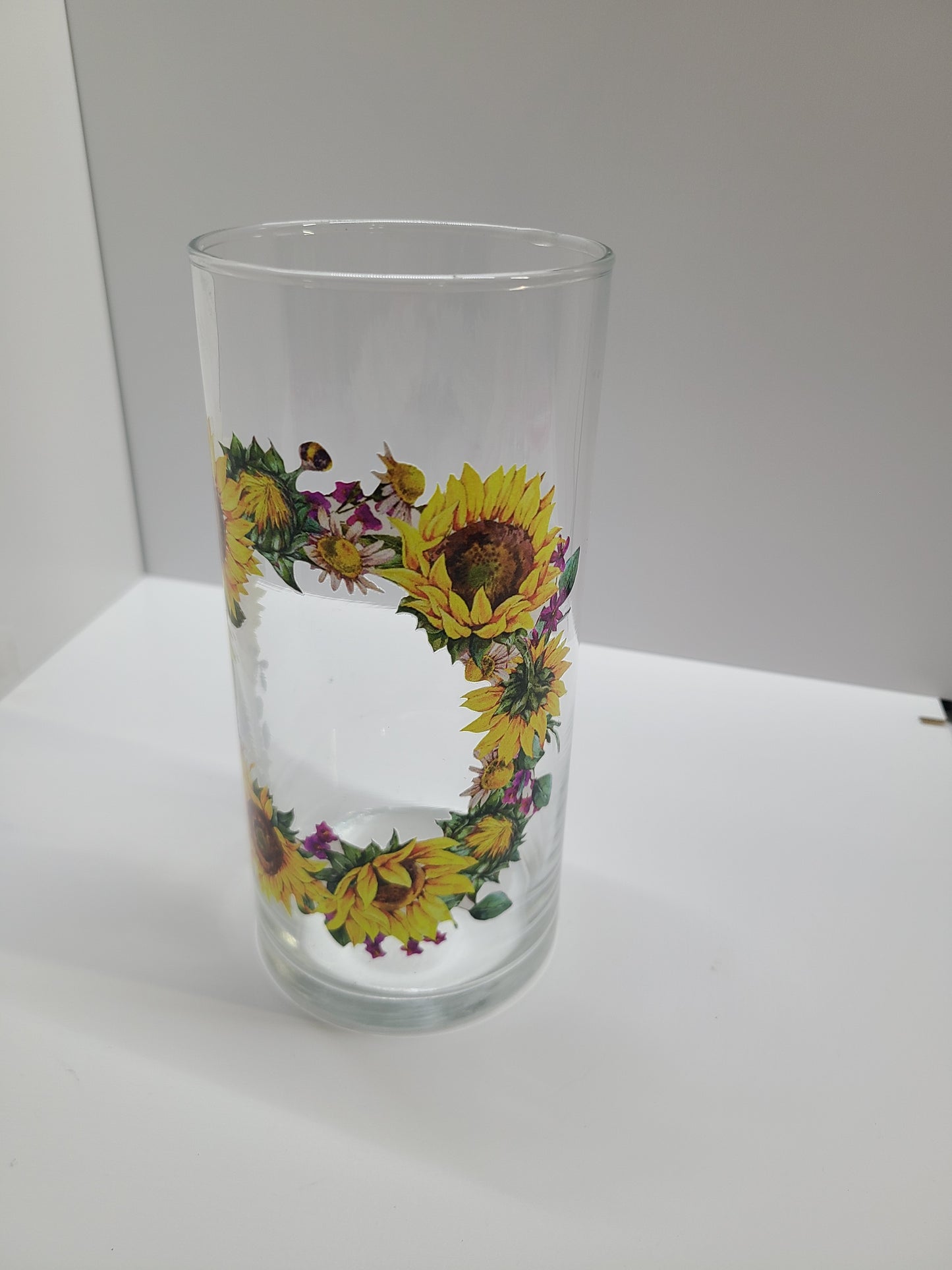 Sunflower Glass Vase