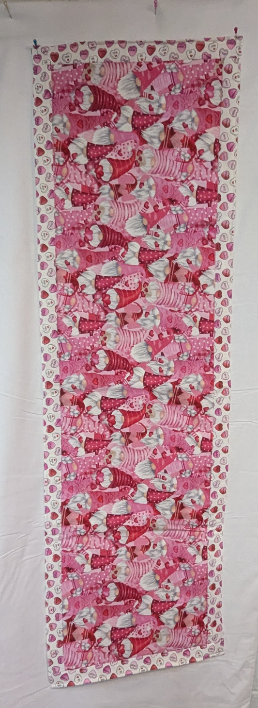 Valentine Gnome Table Runner
