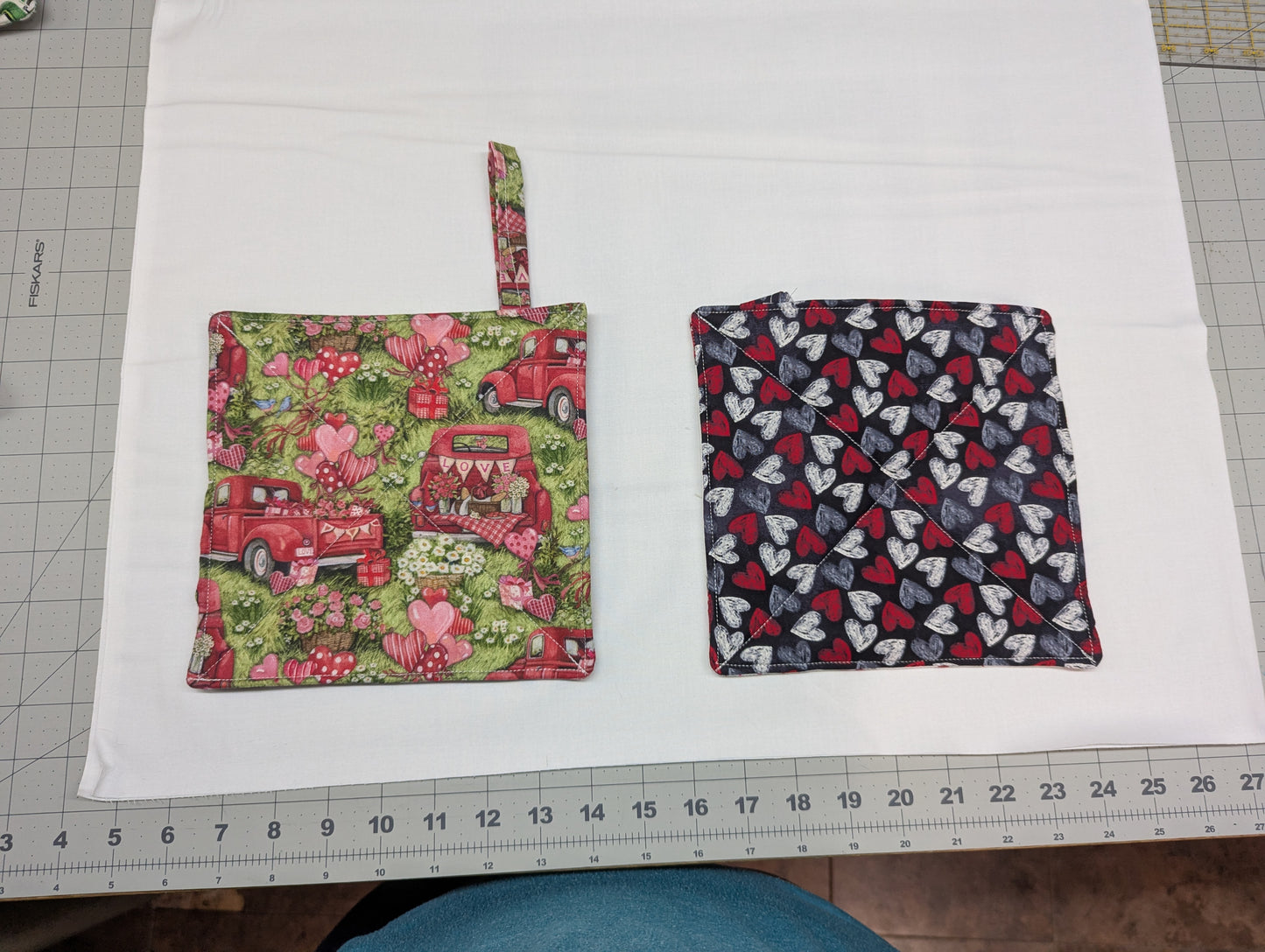 Valentine Day Potholders